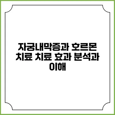 자궁내막증과 호르몬 치료: 치료 효과 분석과 이해