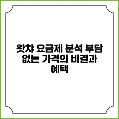 왓챠 요금제 분석: 부담 없는 가격의 비결과 혜택